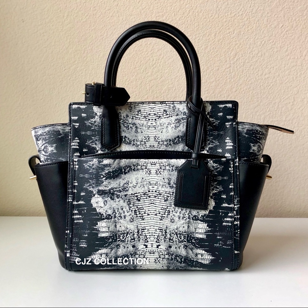 $1690 Reed Krakoff Atlantique in Black Snakeskin